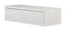 Mensola da Parete 1 Cassetto 45x13,4x20 cm in Fibra di Legno Lego Rovere Sbiancato