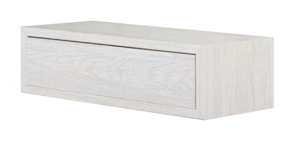prezzo Mensola da Parete 1 Cassetto 45x13,4x20 cm in Fibra di Legno Lego Rovere Sbiancato