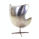 Poltrona in Similpelle 78x76H113 cm Marrone