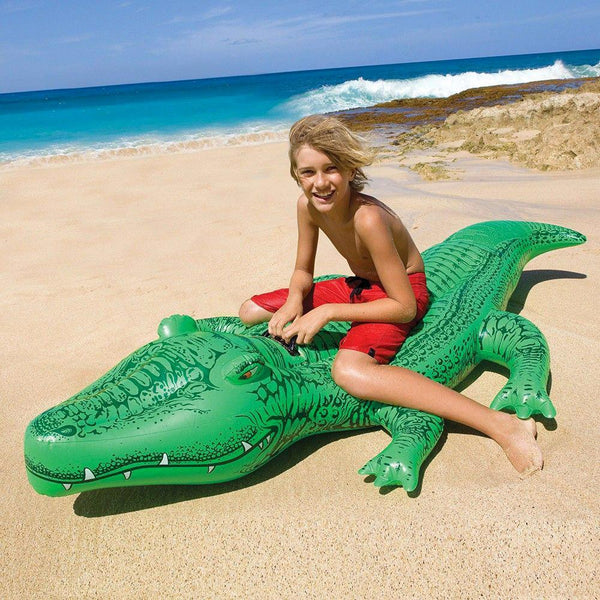 online Intex Matelas gonflable à chevaucher en forme de crocodile pour enfants 203x114 cm