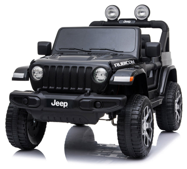 sconto Voiture Electrique Enfant 12V 2 Places Jeep Wrangler Rubicon Noir