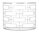 Console Ice 100x40x80 cm in Ferro MDF e Specchio Argento