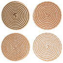 Set 4 Tovagliette Ø38 cm  in Paglia e Carta VdE Tivoli 1996 Spiral