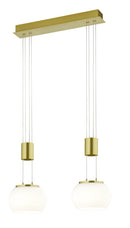 Lampada a Sospensione da Interno a LED in Alluminio Ottone Opaco