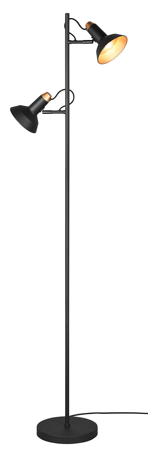 Piantana da Interno Attacco E14 in Metallo Nero Opaco acquista