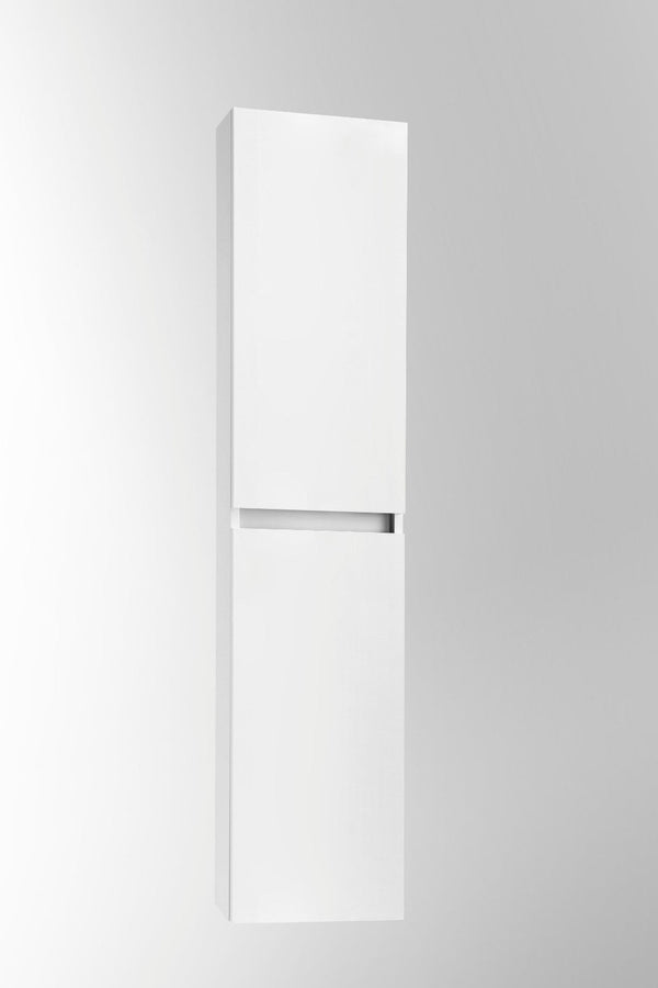 prezzo Colonne de salle de bain 35x18x160 cm en bois Ibiza TFT blanc mat