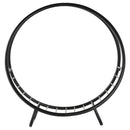 Portalegna per Camino 45x29,5x47 cm in Ferro Battuto  Nero