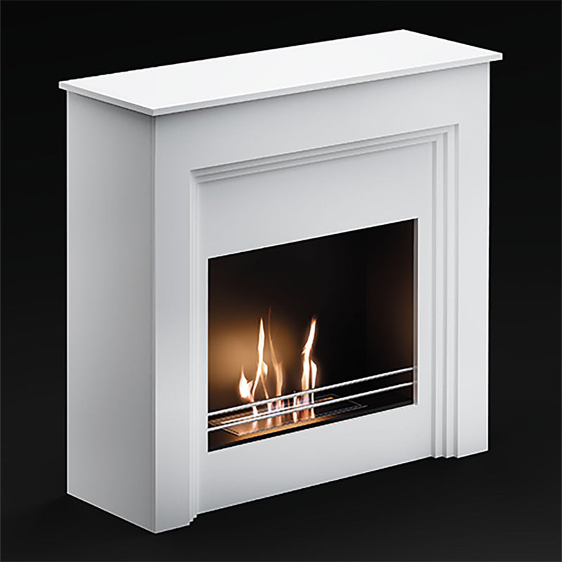 Camino a Bioetanolo da Pavimento 95x33x96 cm 2500W 1,5L Conegliano Bianco 