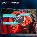 Moto Elettrica per Bambini con Acceleratore Manuale 2 Velocità 8-16km/h Rosso  