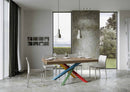 Tavolo Allungabile 200-460x90x77 cm Volantis Quercia Natura Telaio 4B 