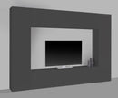 Parete Attrezzata Soggiorno 260x30x180 cm Maruska n°2 Grigio Antracite Opaco 