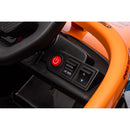 Macchina Elettrica per Bambini 12V Licenza McLaren F1 Team Nera e Arancione