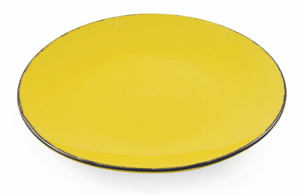 acquista Set de 6 Assiettes à Fruits Ø18,5x2 cm en Gres VdE Tivoli 1996 Baita Glazed Yellow