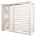Couvercle de climatiseur en bois blanc Fiano Aria Différentes tailles