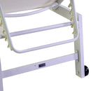 Lettino Prendisole da Giardino 203,5x70xh42,5 cm in Alluminio e Textilene Altamura Bianco