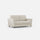 Canapé 2 places Yasel 152x85x85 cm en tissu lait