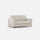 Canapé 2 places Yasel 152x85x85 cm en tissu lait
