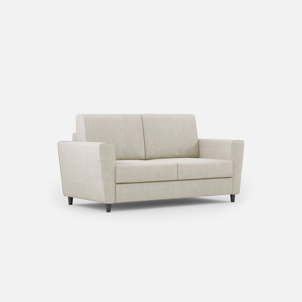Canapé 2 places Yasel 172x85x85 cm en tissu lait sconto