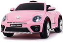 Macchina Elettrica per Bambini 12V con Licenza Volkswagen Maggiolino Rosa