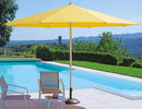 Ombrellone da Giardino in Alluminio Ø 3,5 m Vorghini Levante Giallo