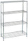 Étagère en Acier Chromé 4 Niveaux 36X90X137Cm Tosini Light AC1436-4
