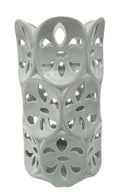 Vaso Petal Bianco Ø14x25,5 cm Porcellana Azzurro
