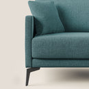 Divano 3 Posti 180x94x90 cm in Tessuto Azzurro