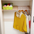 Mensola Estensibile per Armadi 35 x 72,5-125 cm Scaffale Salvaspazio in ABS Beige