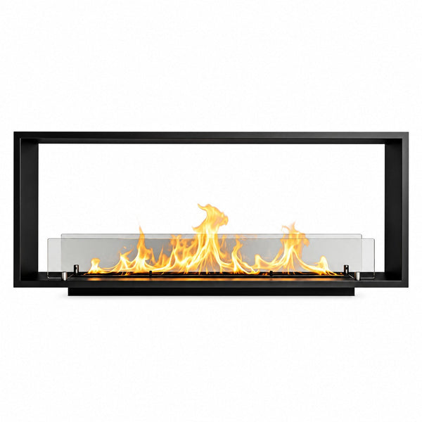 prezzo Camino a Bioetanolo da Incasso Bifacciale 120x30x50 cm Venere 2 Lati Aperti