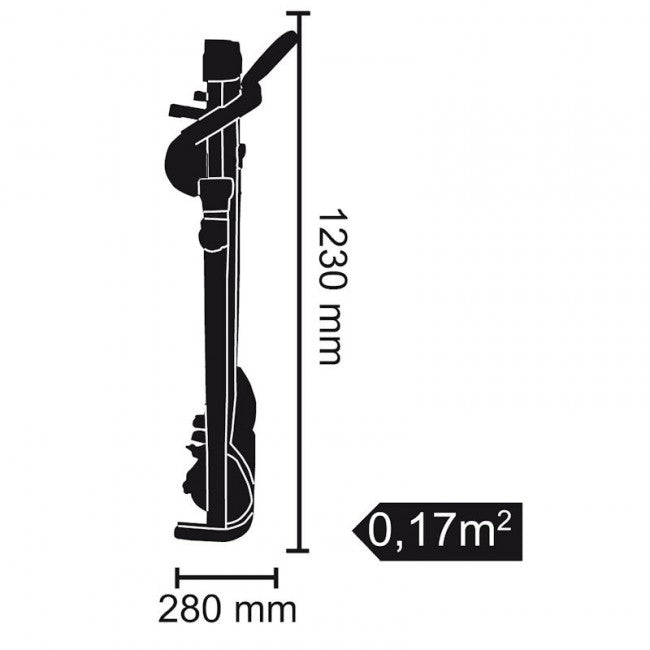 Tapis Roulant Magnetico Richiudibile 100Kg Max 8 Livelli Everfit TFK-Slim Mag