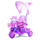 Triciclo a Spinta per Bambini con Pedali Orsetto Rosa