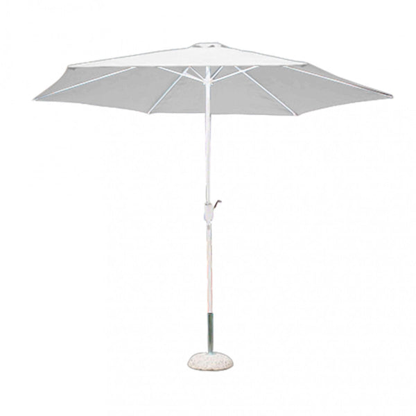 online Parasol de Jardin Poly Eco Ø3m en Acier Blanc