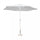 Parasol de Jardin Poly Eco Ø3m en Acier Blanc