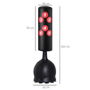 Sacco Boxe Kickboxing da Terra 50x50x165 cm  Nero