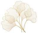 Pannello Glam Leaf 69x5x62 cm in Ferro Oro