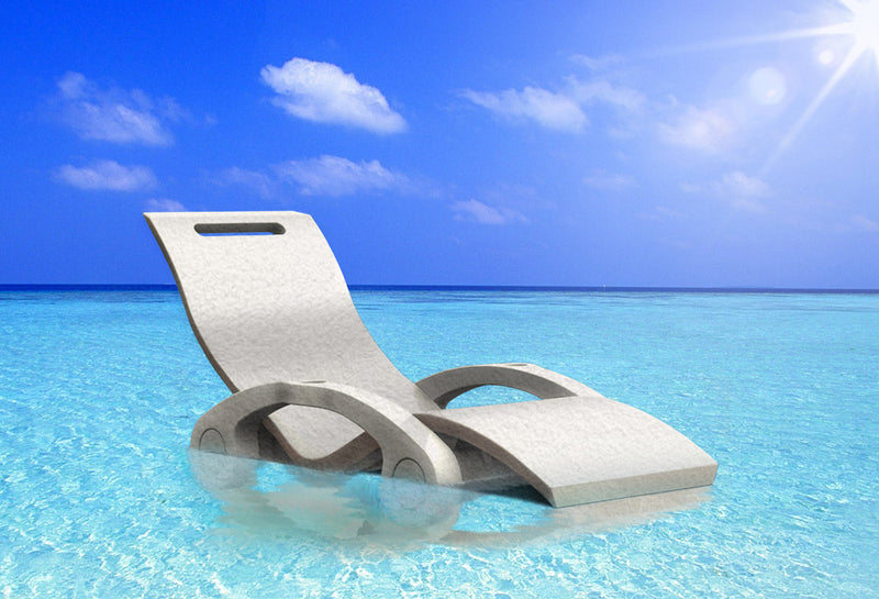 Lettino Chaise Longue Galleggiante da Esterno Giardino Arkema Serendipity Cherry