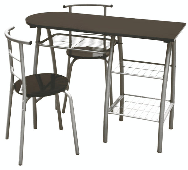 Ensemble de salle à manger Table péninsule avec 2 chaises en fer soriani noir prezzo