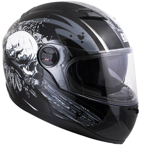 Casque Intégral pour Scooter Visière Longue CGM San Diego 308S Noir Différentes Tailles sconto