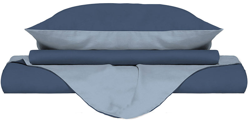 Copripiumino con Sacco e Federe Doubleface Avio\/Azzurro Varie Misure