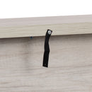 Camino Elettrico da Pavimento 1800W Effetto Fiamma e Telecomando 96,5x22x81,7 cm Grigio Chiaro