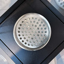 Camino a Bioetanolo da Pavimento 20x20x70 cm per Esterno Capri 70 Nero