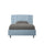 Lit carré Appia 1,5 bleu clair différentes tailles