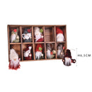 Mini Santa Claus Assortito, 10 Pezzi H6,5 cm 