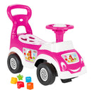 Auto Macchina Cavalcabile per Bambini 78x29,5x54 cm con Formine Saetta Rosa