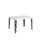 Table Extensible 120-204x80x77 cm Karamay Frêne Blanc et Anthracite