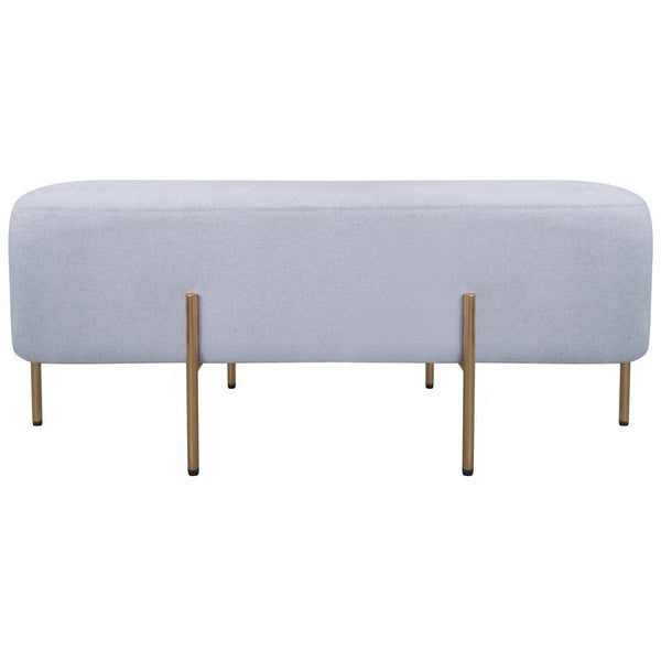 Pouf Poggiapiedi 97x39x40 cm in Tessuto Kate Grigio online