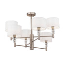 Lampadario Modern in Metallo Lincoln Nickel
