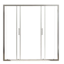 Porta Parete Doccia 2 Ante Scorrevoli in Cristallo Trasparente 6mm H190 Bonussi Giuly Varie Misure