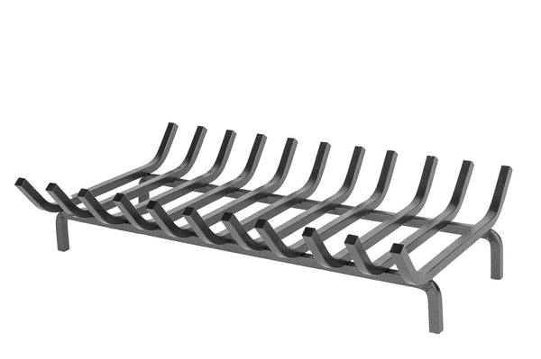 prezzo Braciere a 11 Barre 60x40x14 cm in Ferro Quadro 14 mm Grigio Martellato