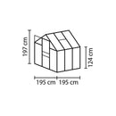 Serra da Giardino Vitavia Comet 3800 195x195x197 cm in Alluminio Anodizzato e Policarbonato